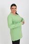 Women's Plus Size Long Sleeve Combed Cotton Pajamas Set Pistachio Green 202408 - 3