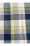 Navy Blue Yellow Plaid Flannel Fabric