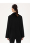Black Comfort Fit Wool Blend Melton Coat 50296074-Vr046 - 5