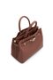 Women's Brown Handbag With Interior Slide Pocket - 3