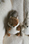 Soft Toy with Processing Detail and Applique Cute Squirrel Plush Sleep and Playmate - 4