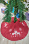 Red Christmas Pine Tree Bottom Cover 68X68Cm Ao20 - 3