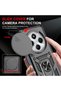 Xiaomi Redmi 14C Case with Camera Protection Sliding Ring Armor Armor Cover + 9H Screen Protector Glass Set - 5