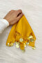 Yellow Gold Chiffon Halay Handkerchief 10 Pieces, Bride Groom Wedding Henna Circumcision Engagement Bride - 3