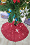 Red Christmas Pine Tree Cover 68cm Diameter Ao17 - 3