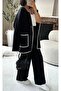 Shepherd's Stitched Premium Knitwear Black Set with Pocket Detail - 3