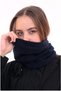 Women's Navy Blue Fleece Neck Collar Beanie Suitable for Use as Polar Fabric Neck Collar - 4