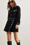 Women's Black Denim Button Detailed Chanel Shorts Skirt Etk- 19000291 - 5