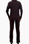Women's Brown Polo Collar Top and Palazzon Pants Knitwear Bottom Top Set Alc-796-001 - 4