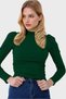 Women's Emerald Green Princess Sleeve Half Fisherman Camisole Blouse Alc-X5042