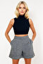 Gray Double-Cuffed Double-Pocket Winter Cashmere Shorts Alc-X13297 - 2