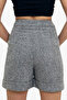 Gray Double-Cuffed Double-Pocket Winter Cashmere Shorts Alc-X13297 - 4
