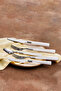 Fluca 18 Piece Breakfast Fork Spoon Knife Set for 6 People White - 4