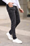 Antrasit Smoke Skinny Tırnaklı Jeans Kot Pantolon TMNAW25JE00013 - 3