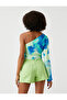Crop Bluz Tek Omuz - 4