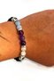 Natural Stone Bracelet - Pisces Bracelet - Amethyst - Aquamarine - Moonstone - Quartz - 2