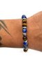 Natural Stone - Lucky Bracelet - Lapis Lazuli - Tiger Eye - Obsidian - Onyx - Natural Stone Bracelet - 5
