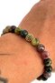 Natural Stone Bracelet - Tourmaline Bracelet - a Quality - with Zircon Material - 2