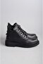 Seç 3701 Genuine Leather Women's Comfort Boots Black - 2