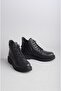 Seç 3701 Genuine Leather Women's Comfort Boots Black - 4