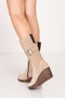 Genuine Leather Wedge Heeled Daily Boots Ell.7063 - 6