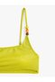 Covered Glitter Bikini Top One Shoulder with Bead Detail - 8