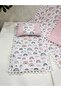 Poplin Fabric and Pompom Bottom Cover, Pillow and Blanket Set of 3 - 6
