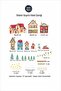 New Year's Transparent Snowy City New Year's Children's Baby Room Sticker Set with Two-Way View - 4