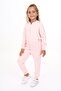 Girl's Zippered Lettering Emblem Tracksuit Set - 2