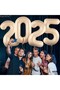 New Year's Large 2025 Foilballons 34 Inch Happy Birthday Decorations New Year's Eve Party Supplies - 5