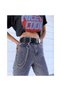 Chain Leather Belt with Double Eyelets - 2