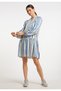 Midikleid mit Streifen
