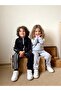 Unisex Kids Gray Melange Tracksuit Set - 7