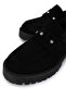Women's Genuine Leather Black Suede Loafer Shoes - 3