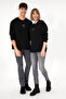 Men's Comfort Fit Crew Neck Black Basic Sweatshirt 50293420-Vr046