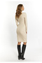 Rippstrickkleid mit Strass-Steinen - 2