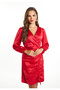 Minikleid aus Satin - 3