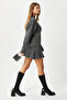 Women's Hope Sweater Skirt Bottom Top Anthracite Knitwear Set - 2