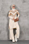 Merve Glittery Long Tunic Pants Set - 2