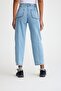 Cotton Front Stitched Trousers Light Blue - 5