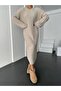 Women's Braided Knitwear Dress - 3