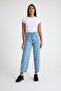Cotton Front Stitched Trousers Light Blue