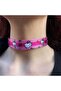 Pink Hello Kitty Strawberry-Ribbon Collage Collar - 2