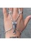 Double Ring with Skeleton Bracelet