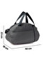 Kaff Small Gray Front Pocket Adjustable Shoulder Strap Hand Travel Duffel Bag-0833 - 8