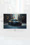 Black Sports Car Pattern Wall Tapestry Wall Cover Tapestry Suede Textured Fabric - 3