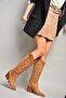 T 296815002   Tan Suede Cowboy Model Women's Boots - 4