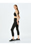 Slim Fit Slogan Printed Sports Leggings - 2