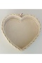 Knitted big heart basket organizer 27*29 cm depth 6 cm gift, bundle, dowry - 7