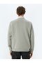 Cotton Blended Crew Neck Slogan Printed Sweatshirt - 4